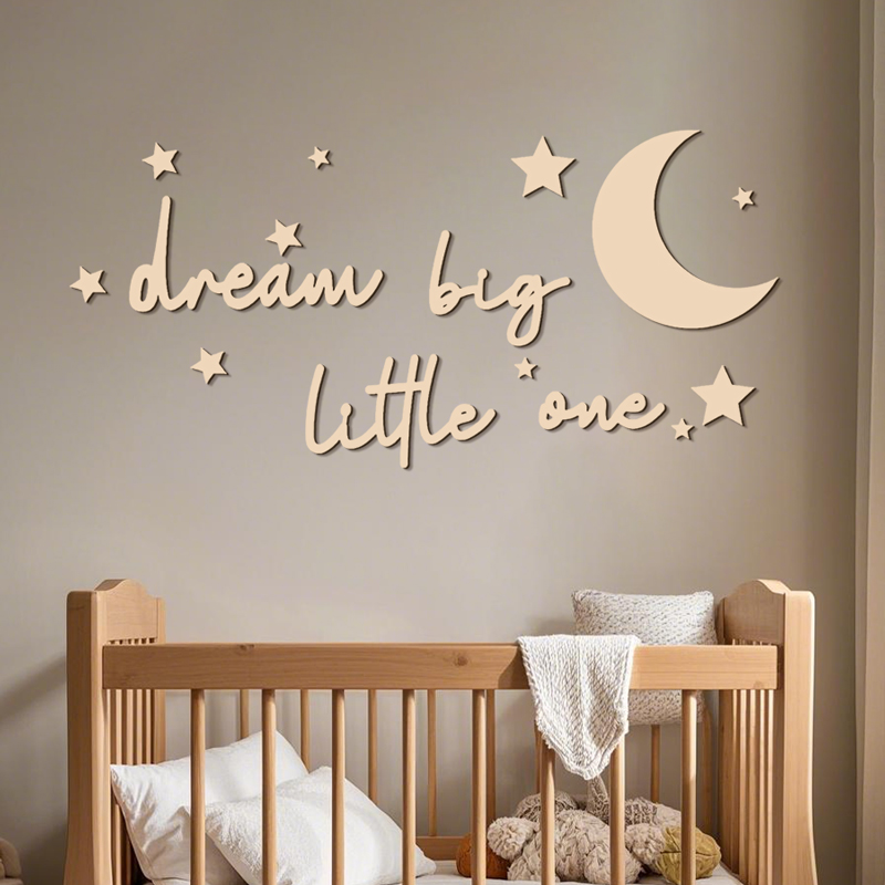 Baby Nursery Package - Dream Big Little One Wooden Signs