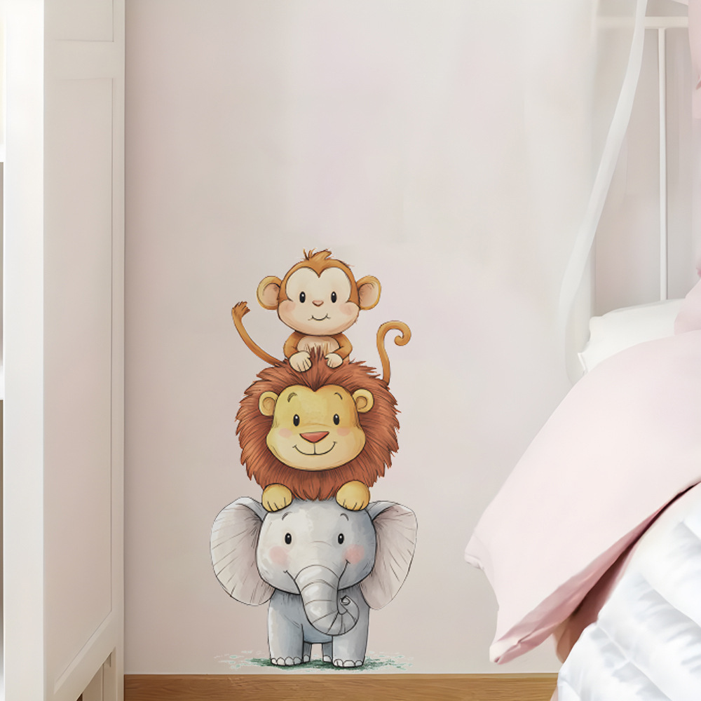 Cute Forest Animals Wall Stick - огляд і ціна Baby Nursery Wall Stickers