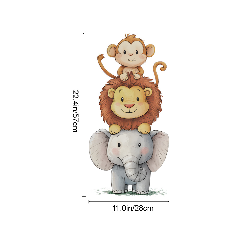 Cute Forest Animals Wall Stick - огляд і ціна Baby Nursery Wall Stickers