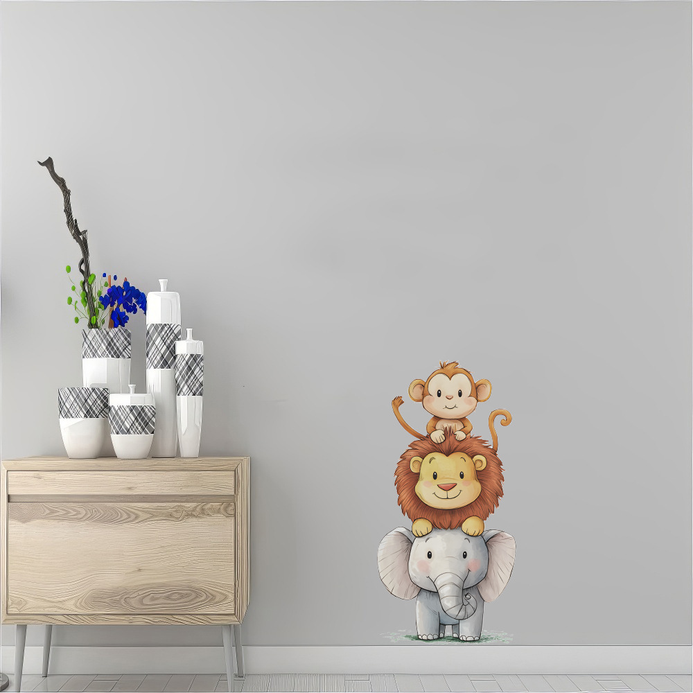 Cute Forest Animals Wall Stick - огляд і ціна Baby Nursery Wall Stickers