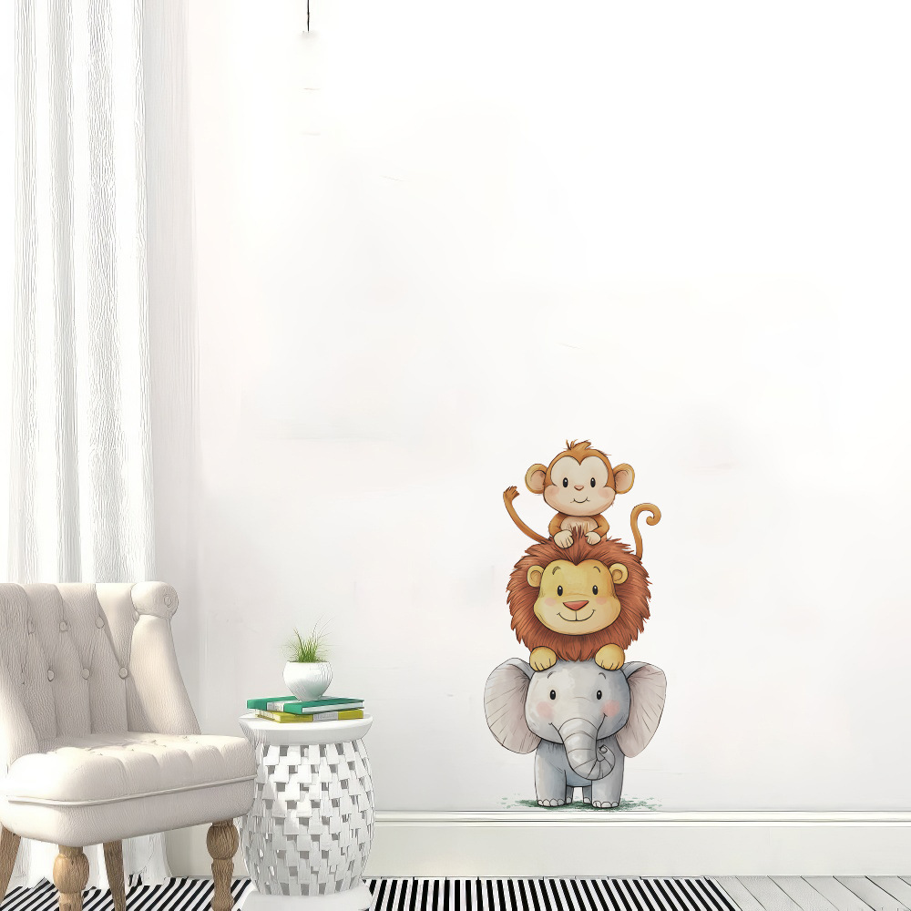 Cute Forest Animals Wall Stick - огляд і ціна Baby Nursery Wall Stickers