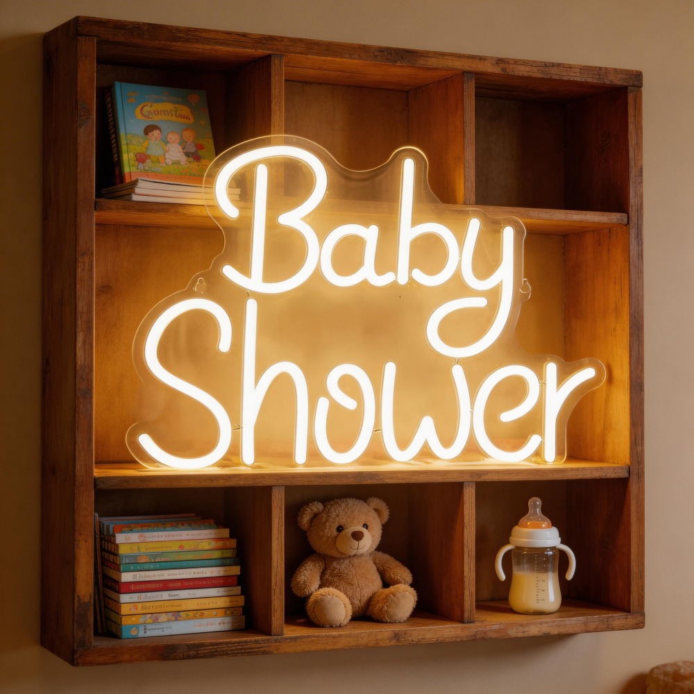 Baby Shower LED Neon Signs USB - огляд і ціна Baby Nursery Wall Lights