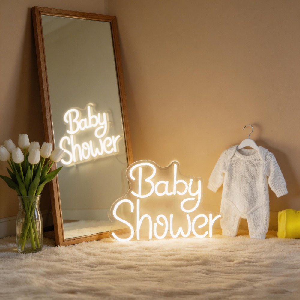 Baby Shower LED Neon Signs USB - огляд і ціна Baby Nursery Wall Lights