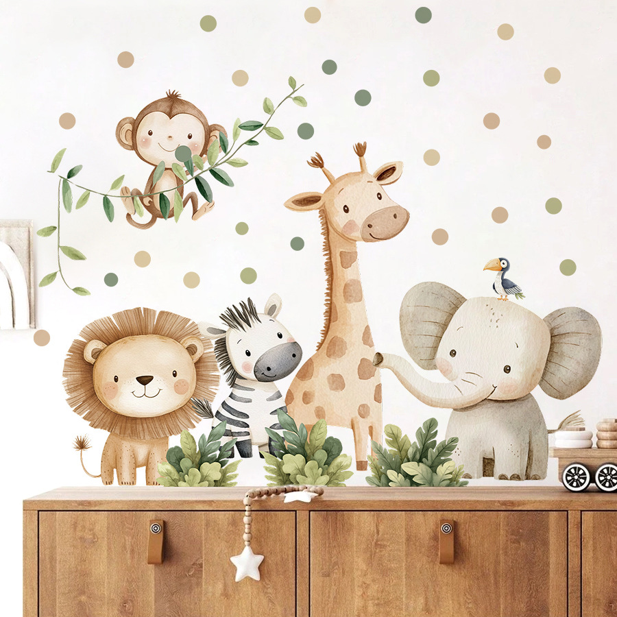 Boho Forest Animals Wall Stick - огляд і ціна Baby Nursery Giraffe