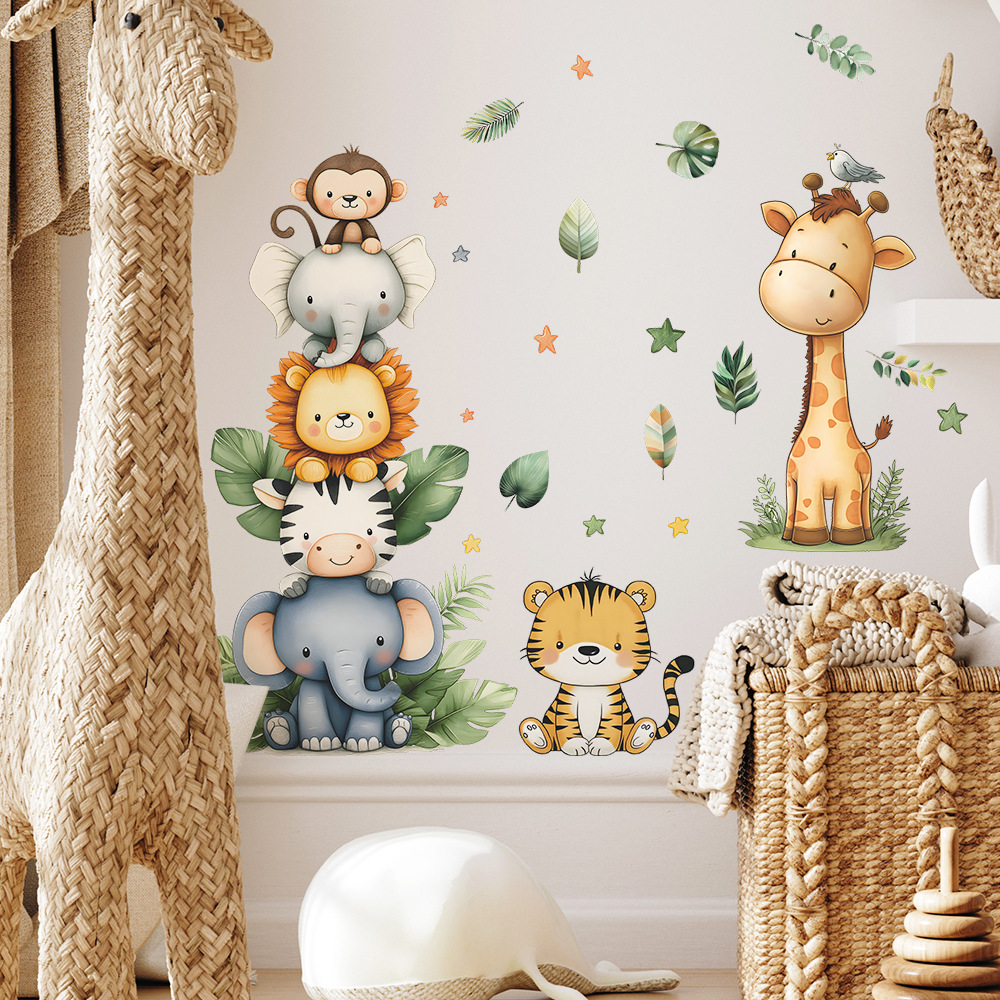 Boho Forest Animals Wall Stick - огляд і ціна Baby Nursery Giraffe