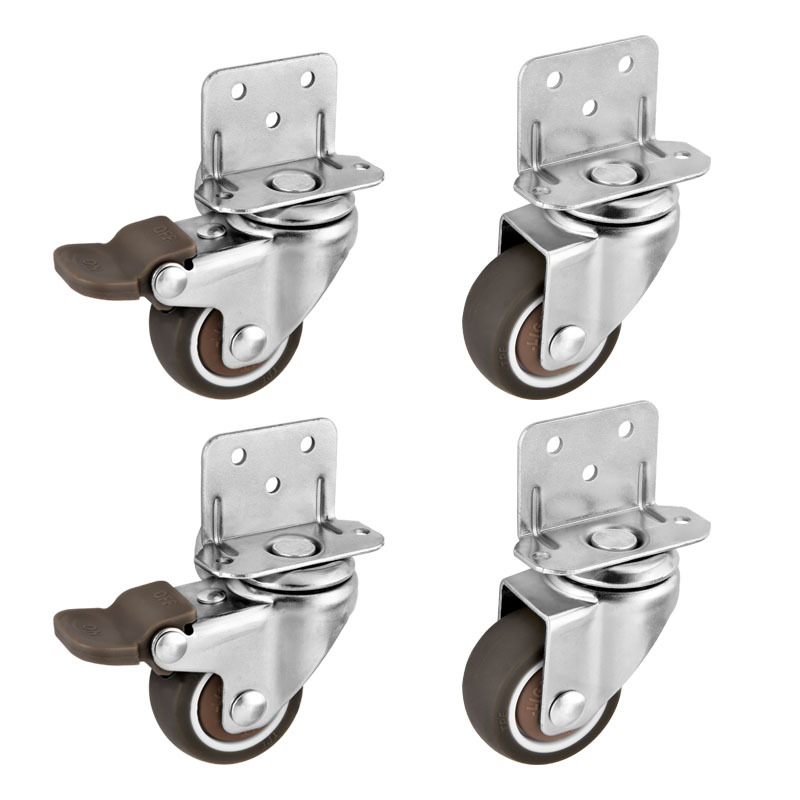 4Pcs L Type Furniture Casters  - огляд і ціна Baby Nursery Trolley