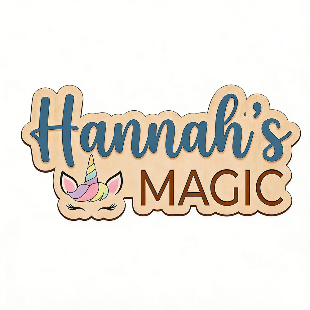 Custom Unicorn Magic Name Door - огляд і ціна Baby Nursery Themes Girl