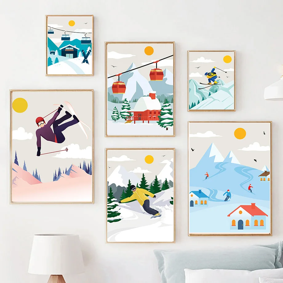 Minimalist Snow Mountain Canva - огляд і ціна Baby Nursery Themes Girl