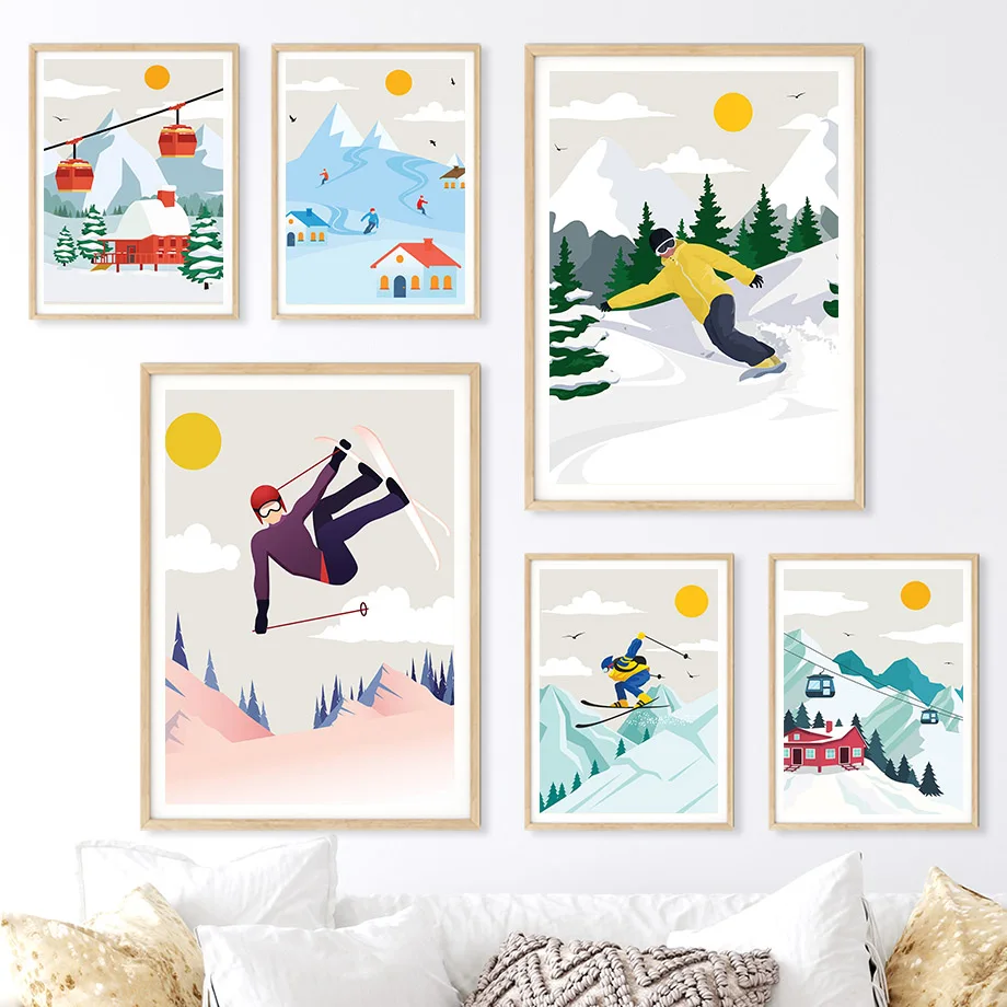 Minimalist Snow Mountain Canva - огляд і ціна Baby Nursery Themes Girl