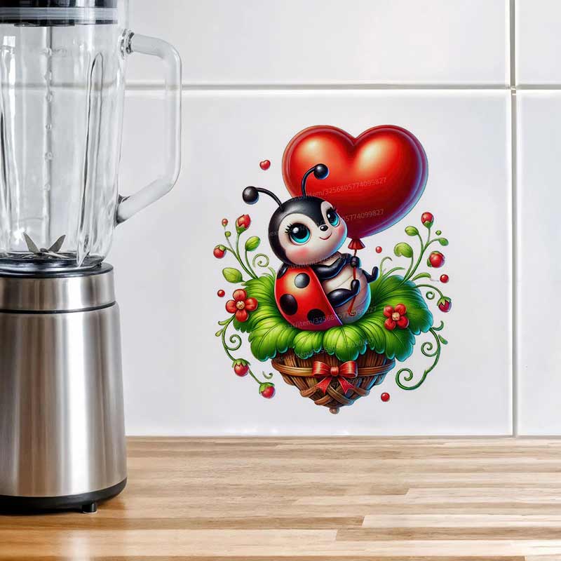 Cute Ladybug Wall Sticker Baby - огляд і ціна Baby Nursery Mural Wallpaper