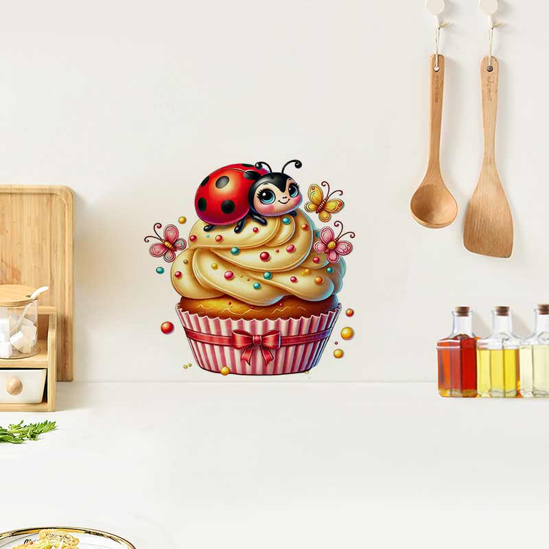 Cute Ladybug Wall Sticker Baby - огляд і ціна Baby Nursery Mural Wallpaper