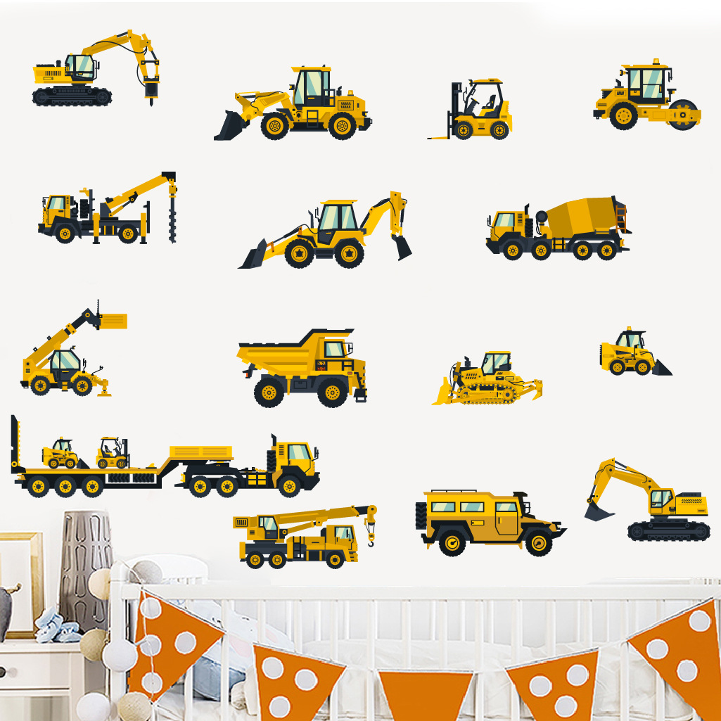 Cartoon Excavator Engineering  - огляд і ціна Baby Nursery Package
