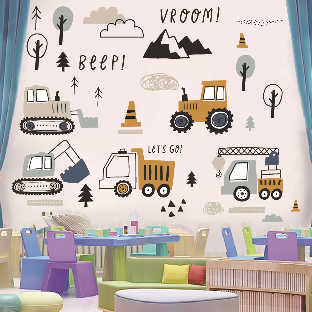 Cartoon Excavator Engineering  - огляд і ціна Baby Nursery Package