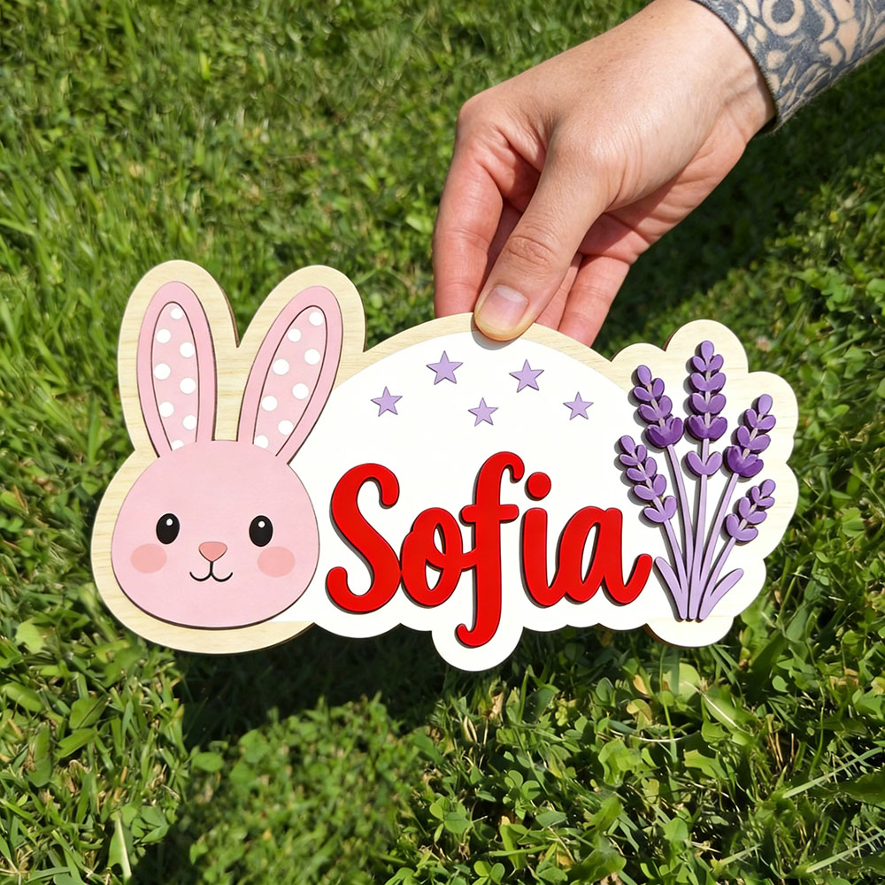 25cm Personalized Pastel Bunny - огляд і ціна Baby Nursery Themes Girl
