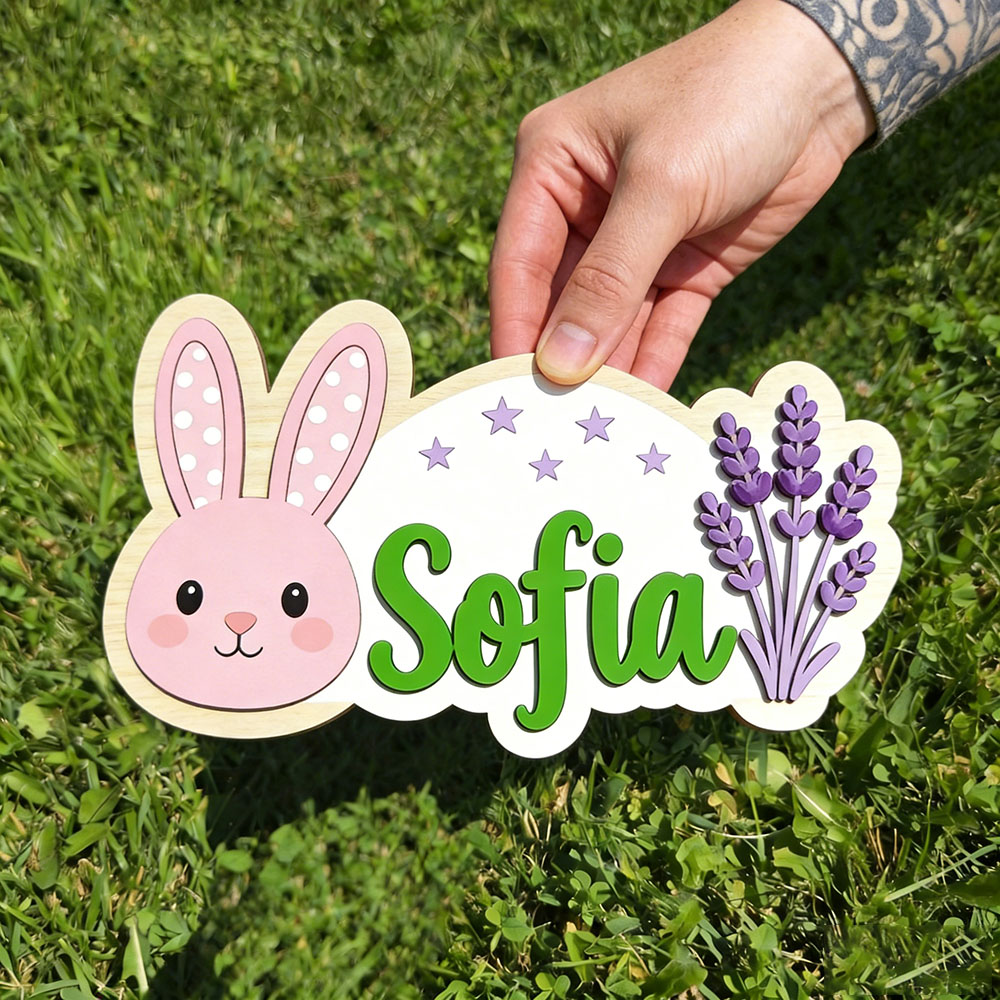 25cm Personalized Pastel Bunny - огляд і ціна Baby Nursery Themes Girl
