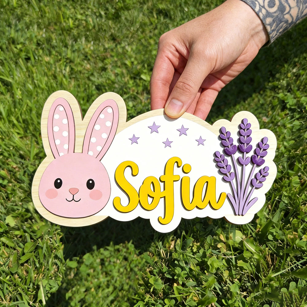 25cm Personalized Pastel Bunny - огляд і ціна Baby Nursery Themes Girl