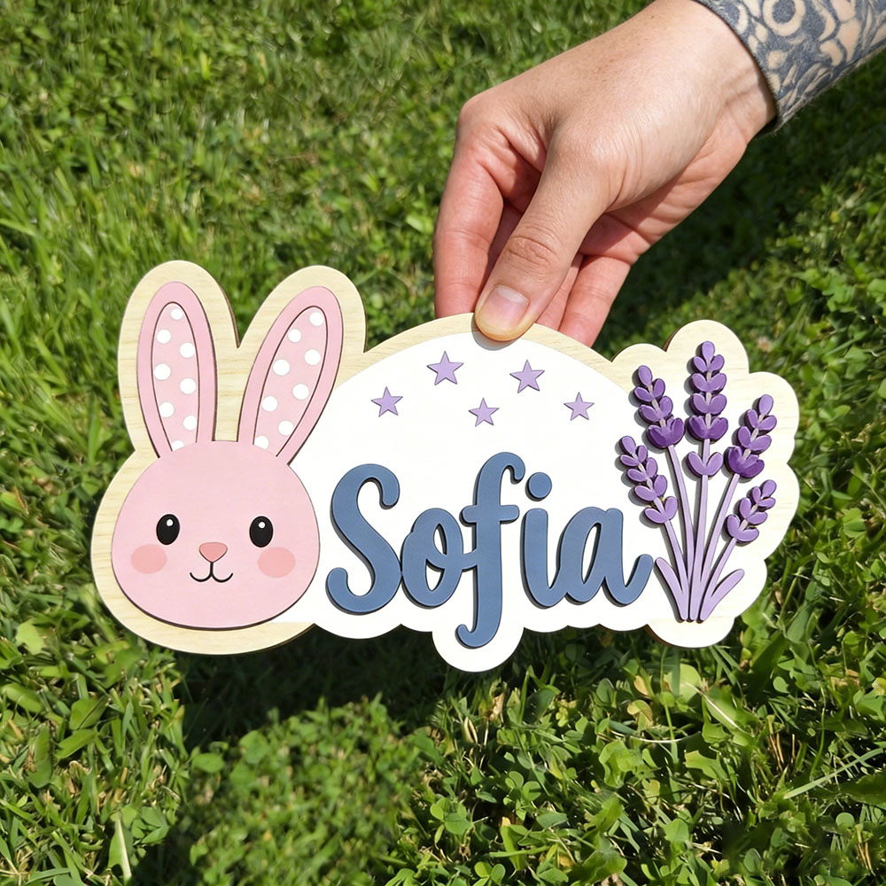 25cm Personalized Pastel Bunny - огляд і ціна Baby Nursery Themes Girl