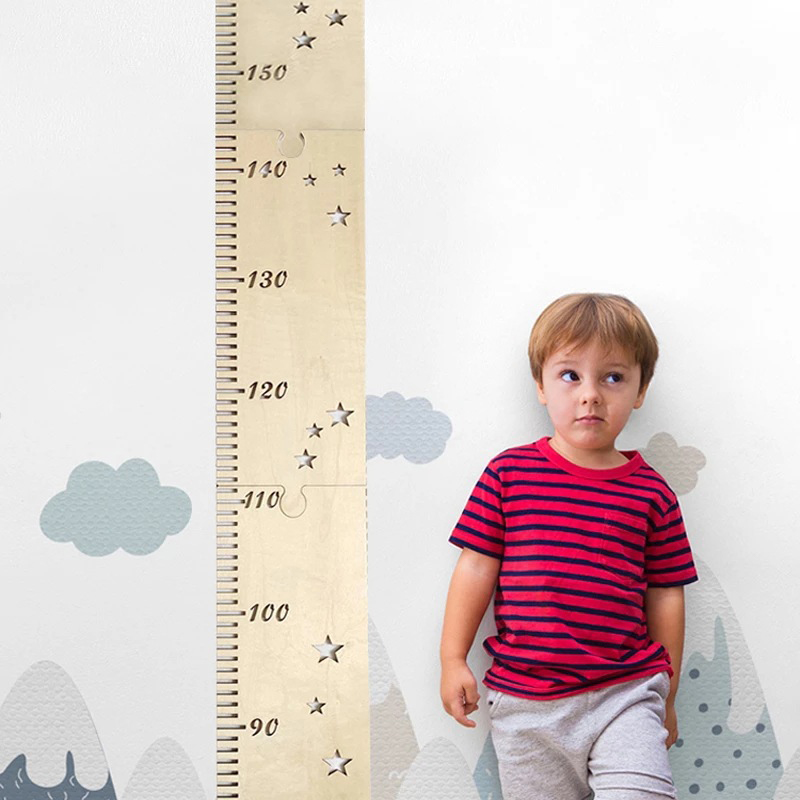 5 Sheets Nordic Wooden Kids He - огляд і ціна Baby Nursery Wall Stickers