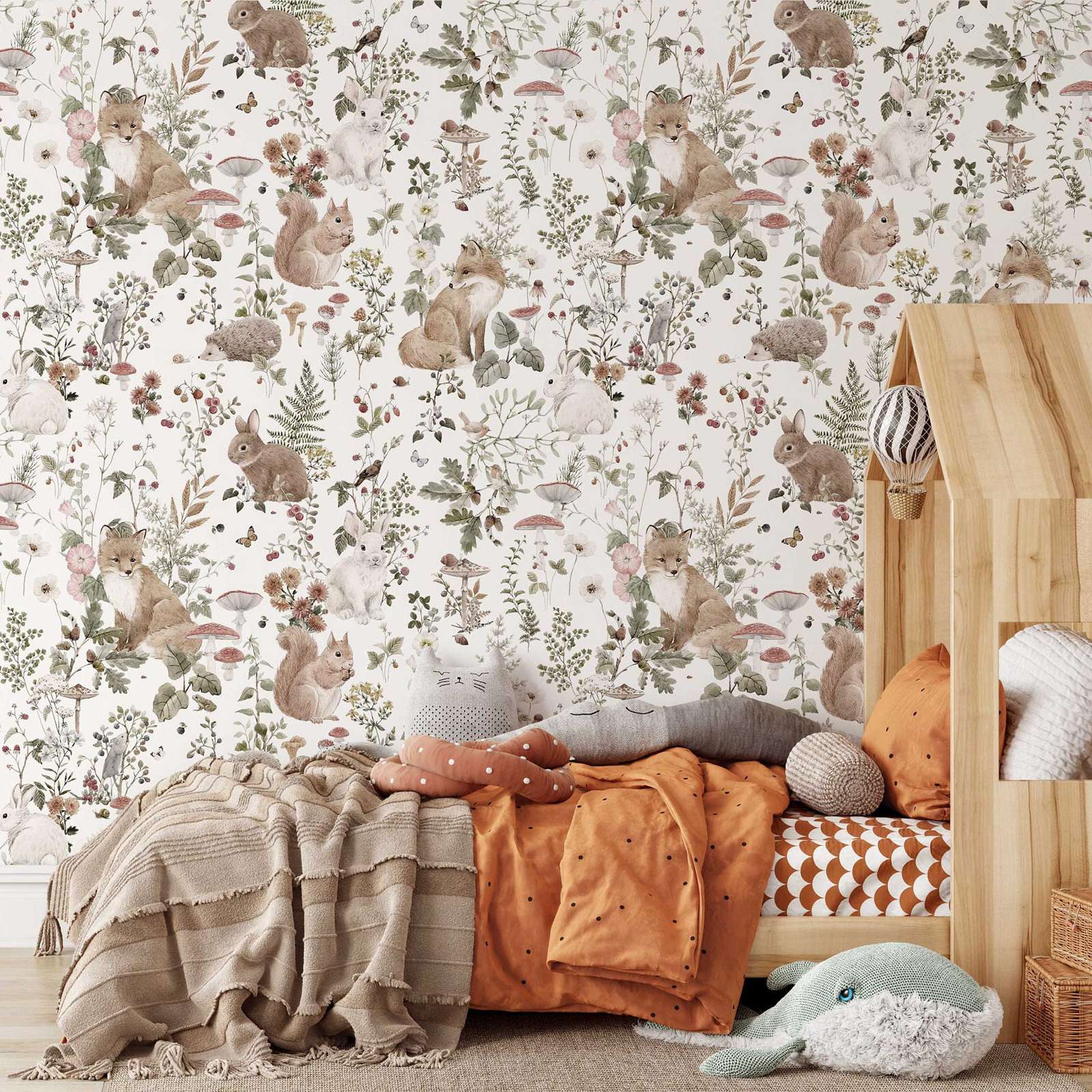 Forest Babies MuraL, Boys Nurs - огляд і ціна Baby Nursery Mural Wallpaper