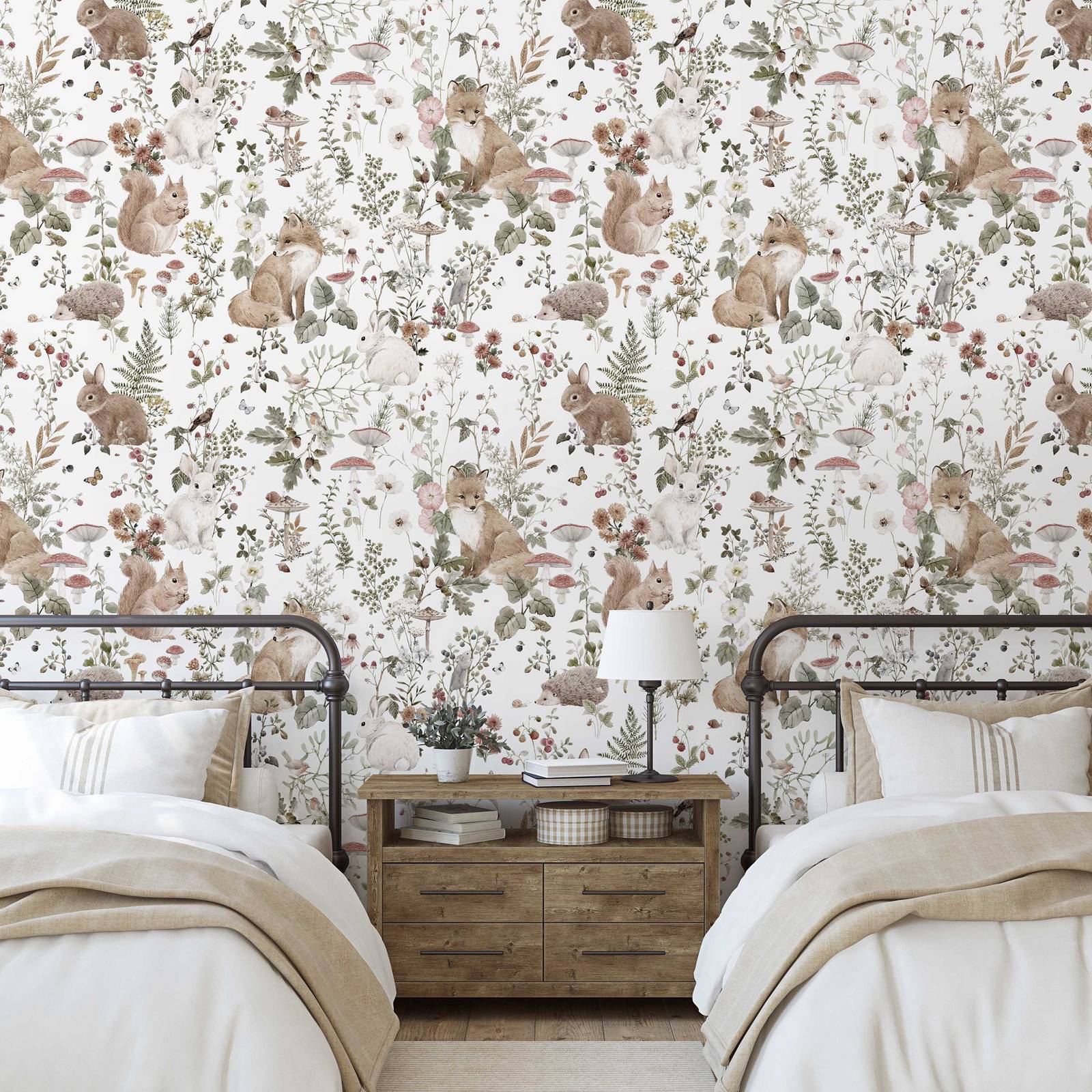 Forest Babies MuraL, Boys Nurs - огляд і ціна Baby Nursery Mural Wallpaper