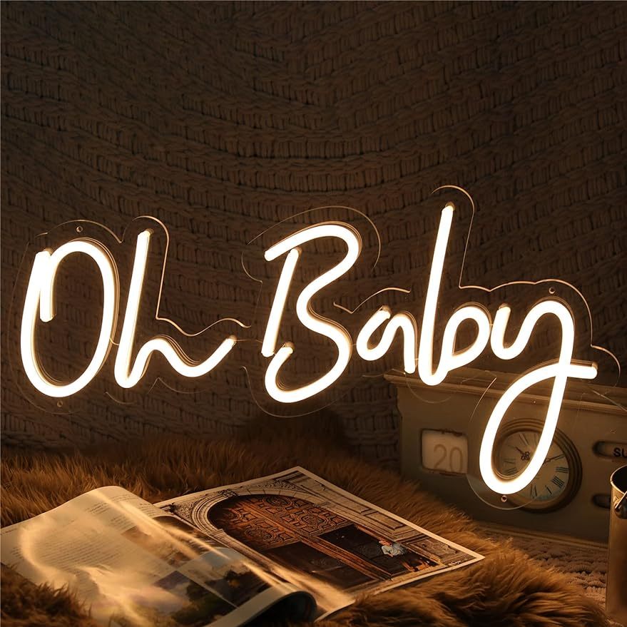Oh Baby Neon Sign LED Marquee  - огляд і ціна Baby Nursery Wall Lights