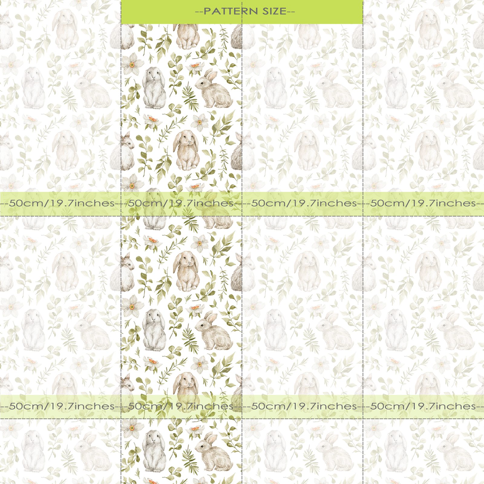 Bunny Wallpaper Kids Room Wall - огляд і ціна Baby Nursery Water