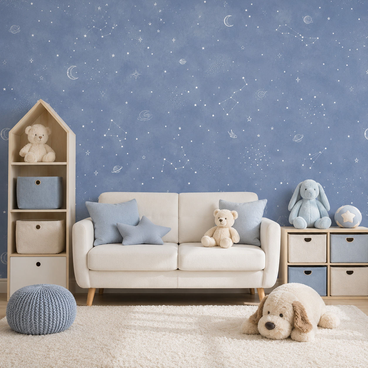 Blue Starry Sky Self Adhesive  - огляд і ціна Baby Nursery Water