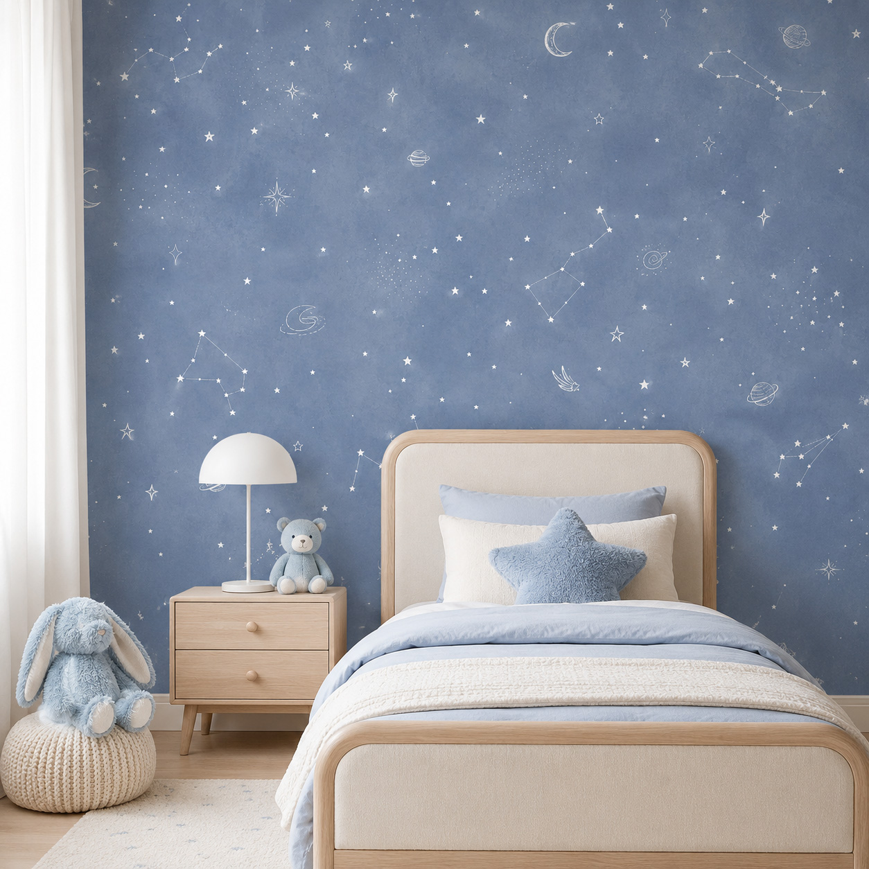 Blue Starry Sky Self Adhesive  - огляд і ціна Baby Nursery Water