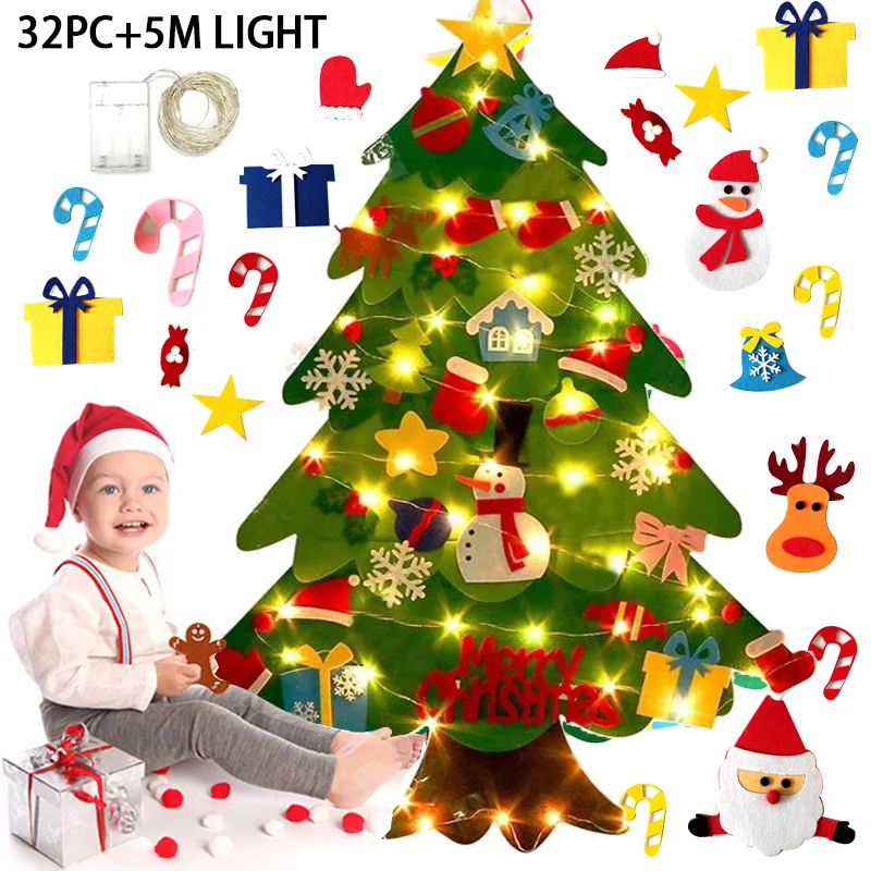 DIY Felt Christmas Tree for To - огляд і ціна Baby Nursery Wall Lights