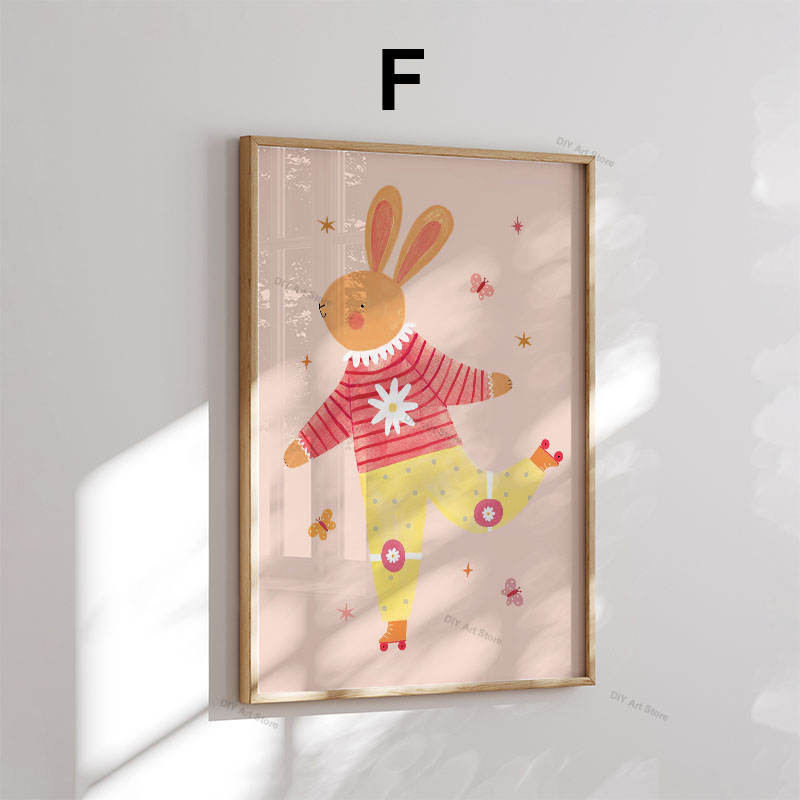 Funny Cartoon Animal Nursery W - огляд і ціна Baby Nursery Posters