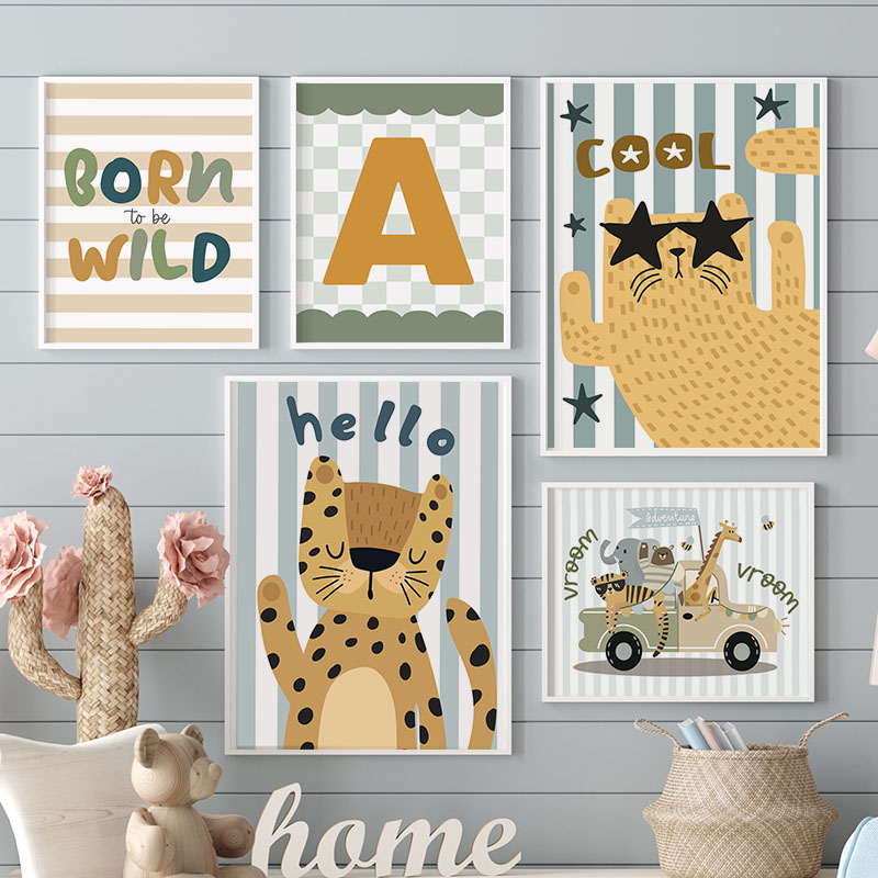Kawaii Tiger Lion Giraffe Car  - огляд і ціна Baby Nursery Giraffe