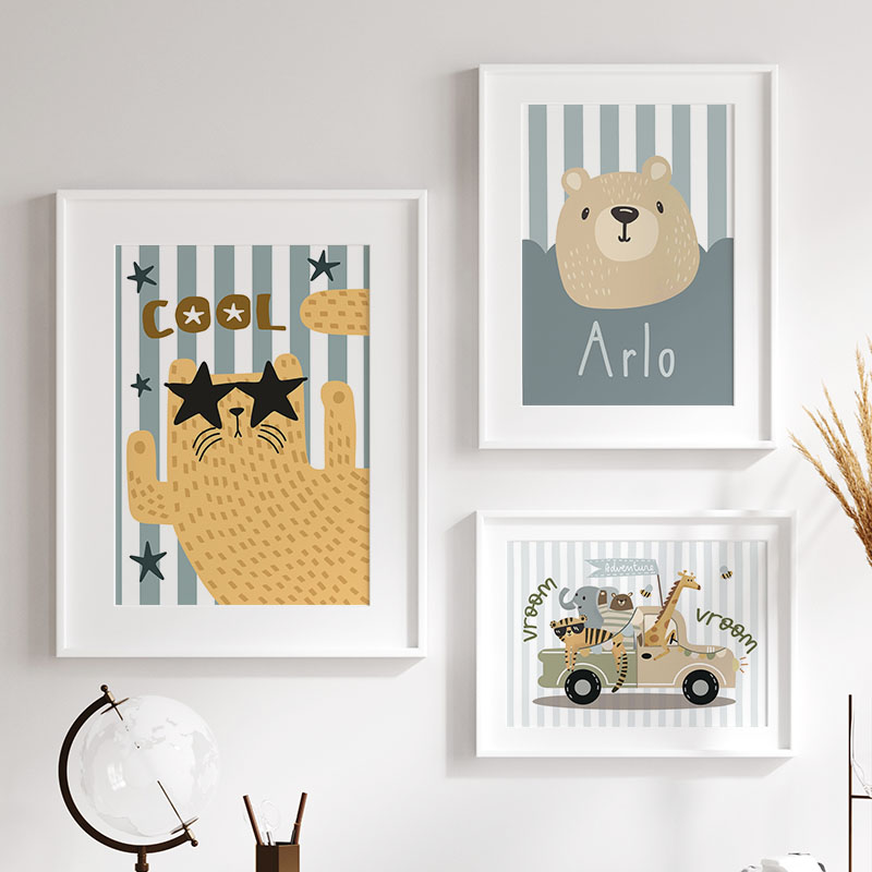 Kawaii Tiger Lion Giraffe Car  - огляд і ціна Baby Nursery Giraffe