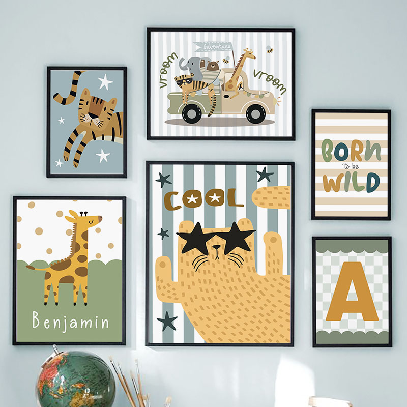 Kawaii Tiger Lion Giraffe Car  - огляд і ціна Baby Nursery Giraffe