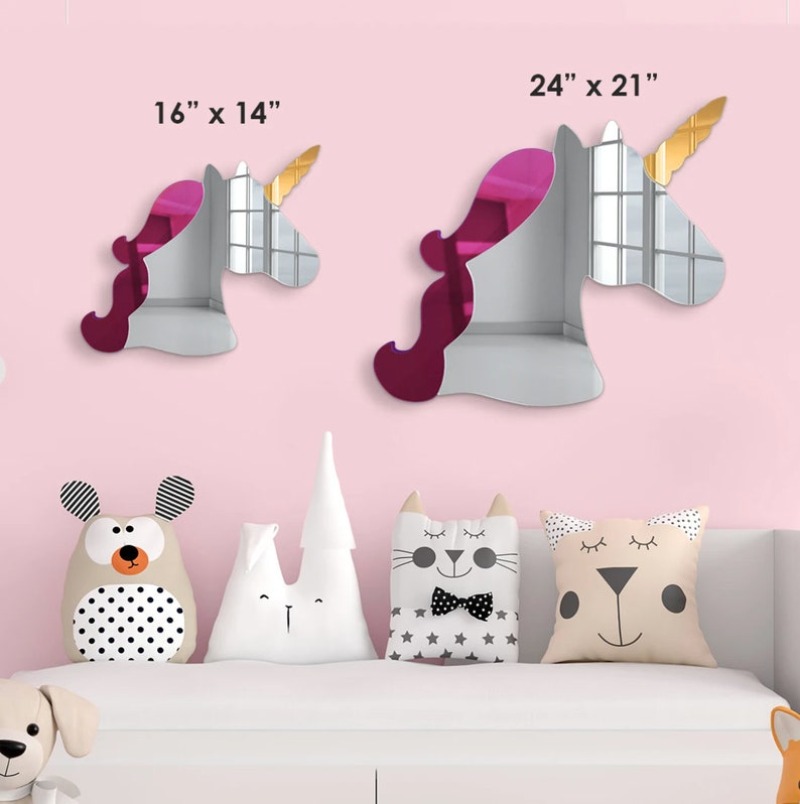 3D Acrylic Unicorn Wall Art Mi - огляд і ціна Baby Nursery Themes Girl