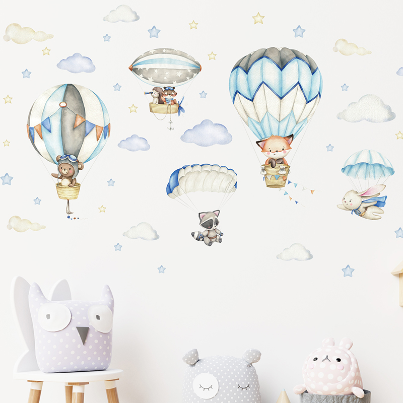 Cartoon Cute Animals Hot Air B - огляд і ціна Baby Nursery Things