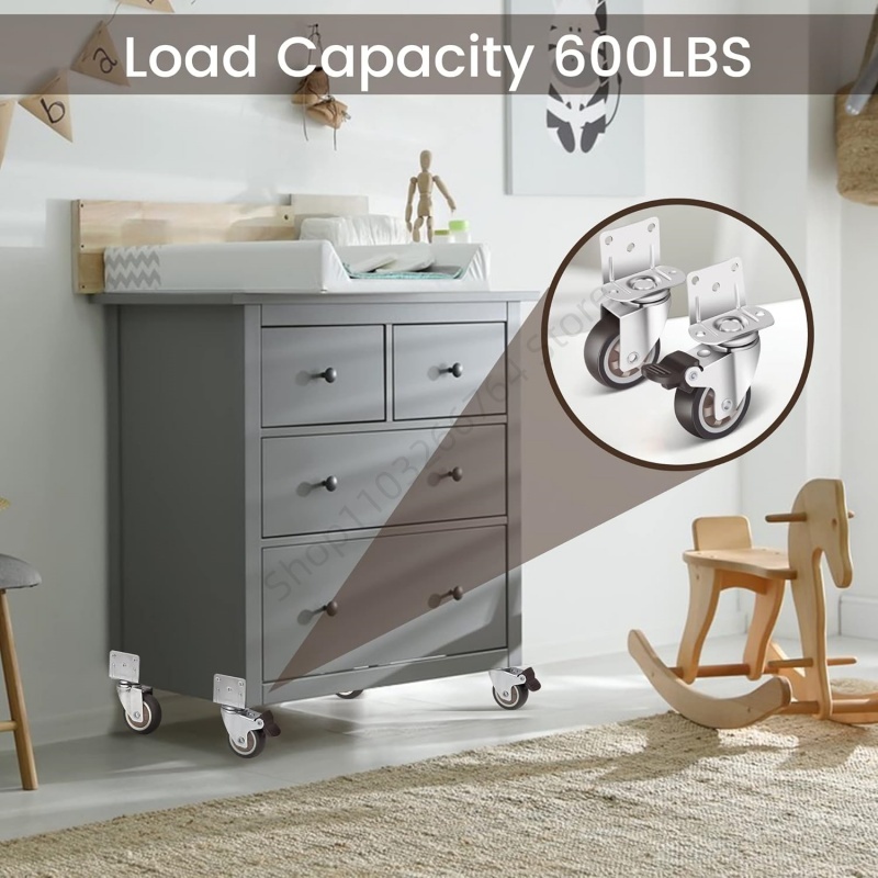4Pcs L Type Heavy Duty Furnitu - огляд і ціна Baby Nursery Trolley