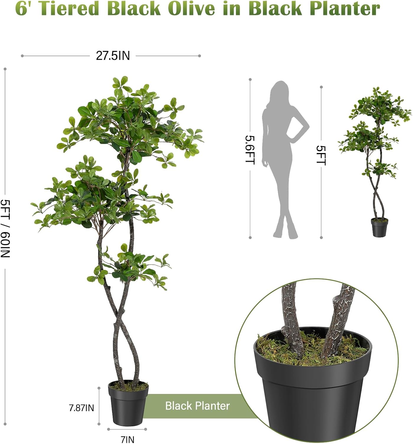 Artificial Plants Indoor, 5/6  - огляд і ціна Baby Nursery Artwork