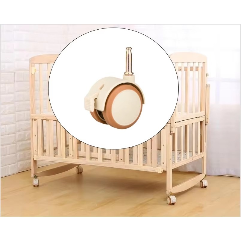 2/4Pcs 2'' Furniture Crib Swiv - огляд і ціна Baby Nursery Trolley