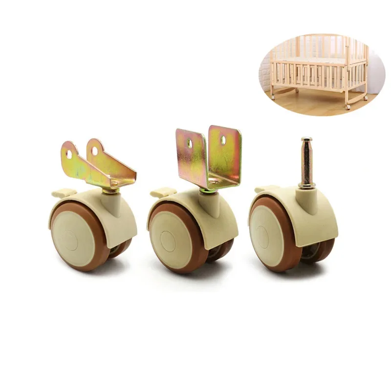2/4Pcs 2'' Furniture Crib Swiv - огляд і ціна Baby Nursery Trolley