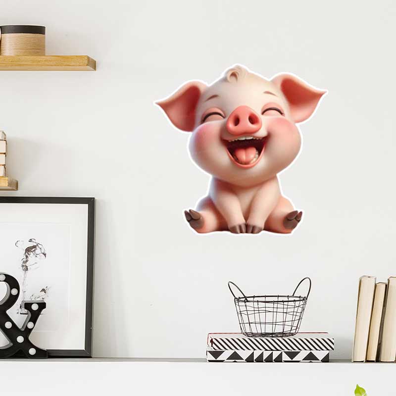 Cute Piggy Wall Sticker Baby K - огляд і ціна Baby Nursery Mural Wallpaper