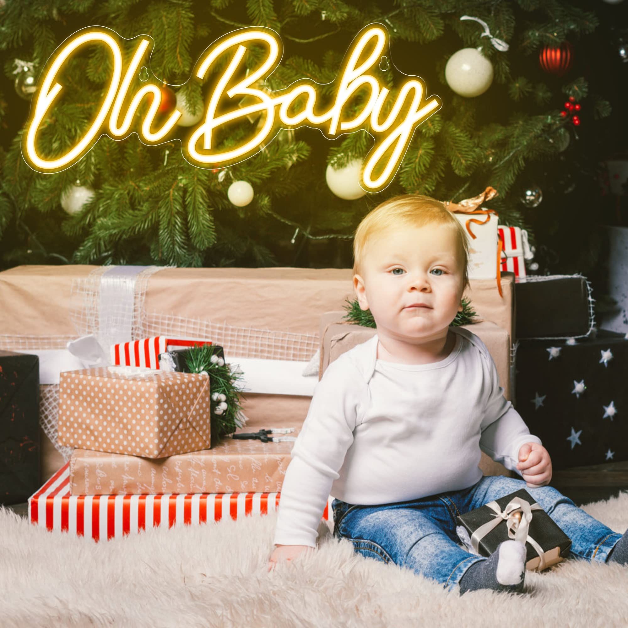 Oh Baby Neon Sign USB Dimmable - огляд і ціна Baby Nursery Wall Lights