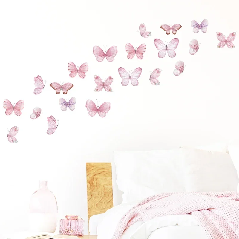 17pcs Watercolor Pink Flying B - огляд і ціна Baby Nursery Water