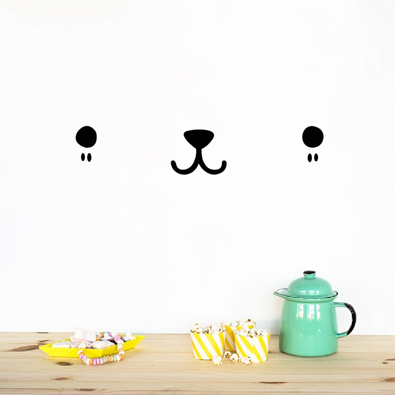 Cute Kawaii Face Wall Art Deca - огляд і ціна Baby Nursery Package