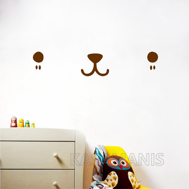Cute Kawaii Face Wall Art Deca - огляд і ціна Baby Nursery Package