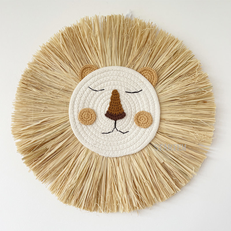 INS Nordic Handmade Lion Wall  - огляд і ціна Baby Nursery Things