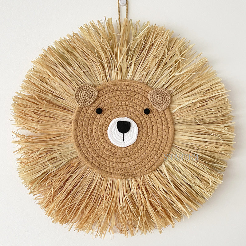 INS Nordic Handmade Lion Wall  - огляд і ціна Baby Nursery Things