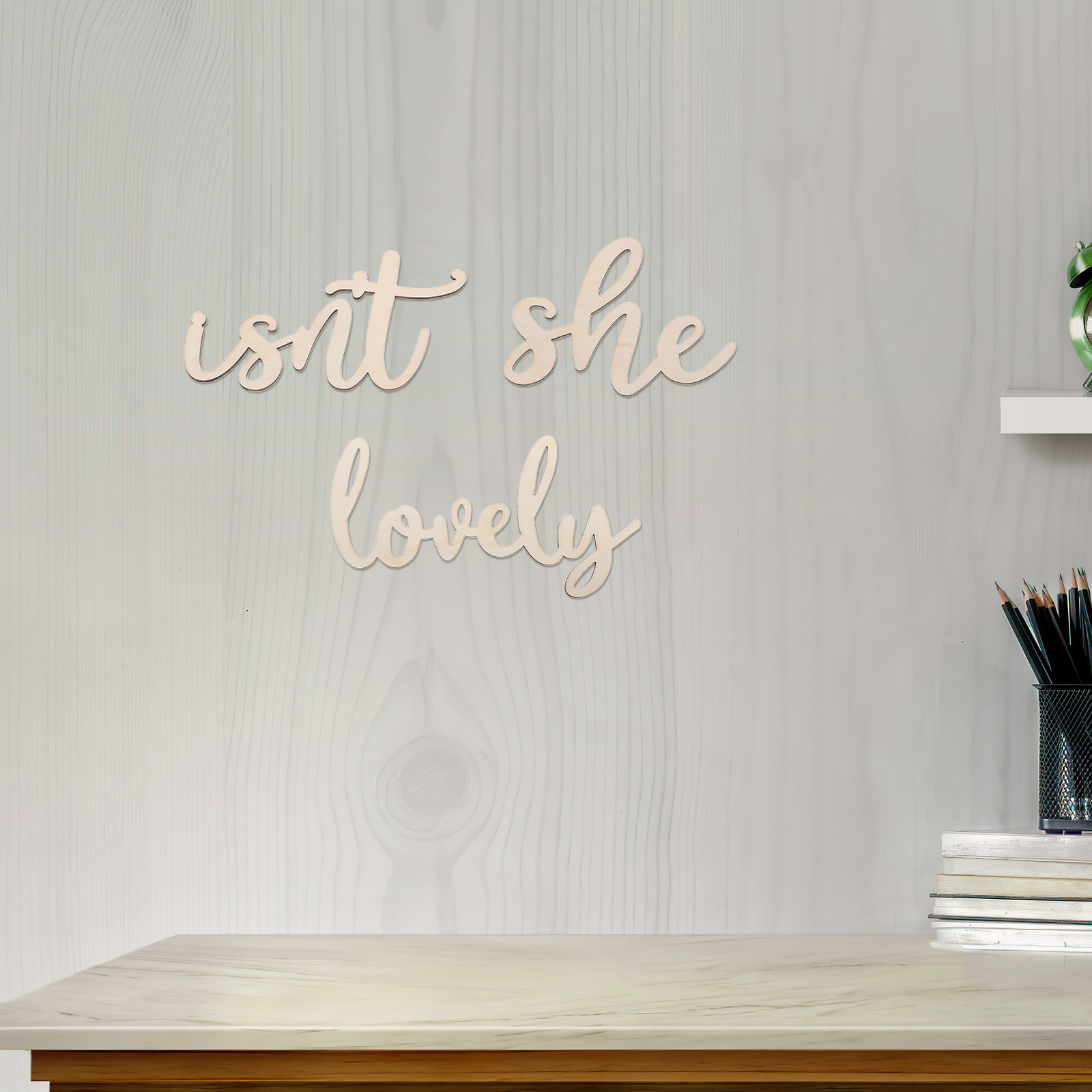 Wood Sign Wooden Wall Sticker  - огляд і ціна Baby Nursery Wall Stickers