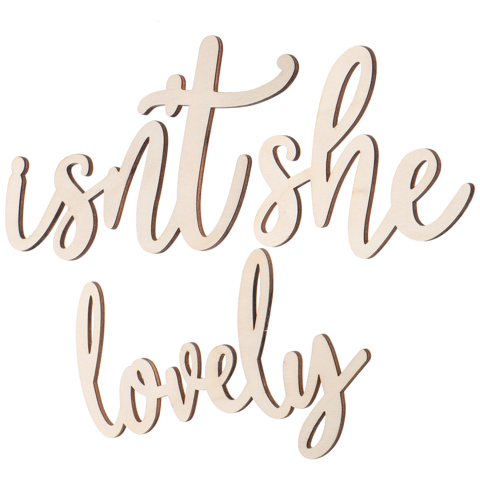 Wood Sign Wooden Wall Sticker  - огляд і ціна Baby Nursery Wall Stickers