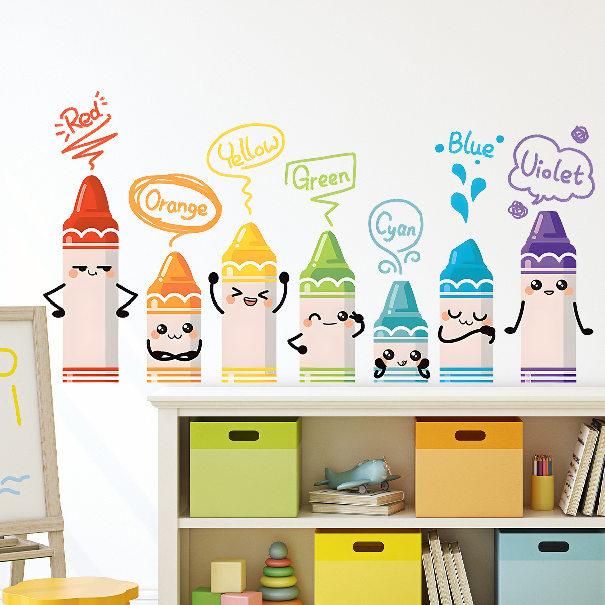 Cartoon Cute Colorful Crayon P - огляд і ціна Baby Nursery Design