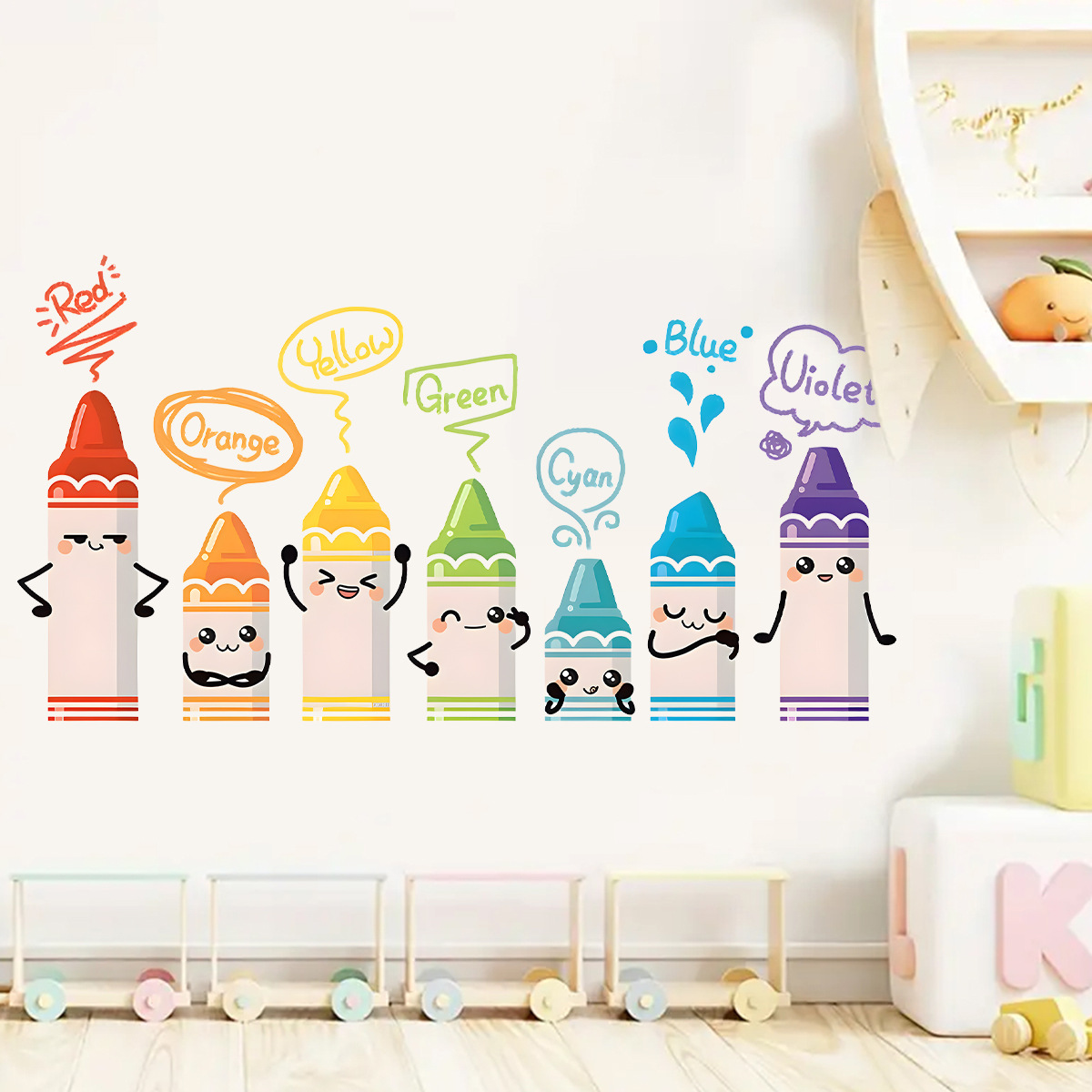 Cartoon Cute Colorful Crayon P - огляд і ціна Baby Nursery Design